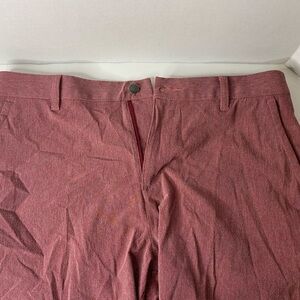 adidas Men's Burgundy Flat Front Shorts